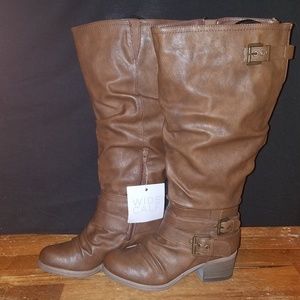 Carlos Santana Claudia Wide Calf Boots sz 9